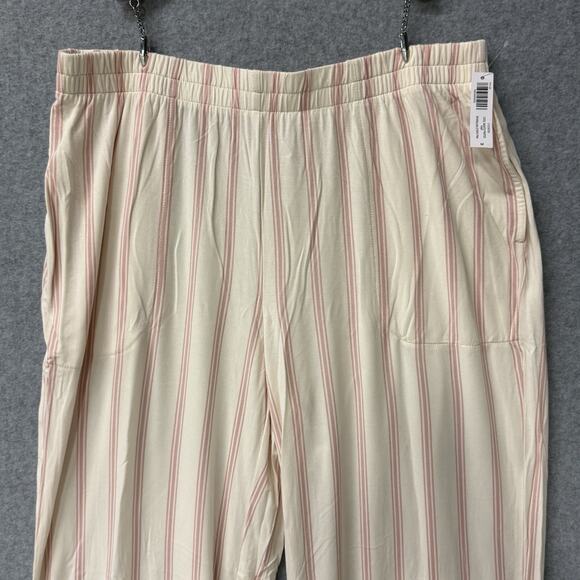 Soma Cool Nights Pajama Set Sparkling Stripe Pink Size Medium NEW w/ Blemish - Picture 7 of 11